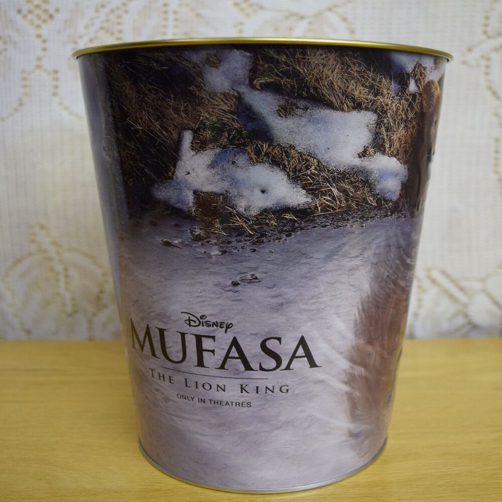 2024 DISNEY MUFASA  THE LION KING Exclusive Theater Tin Popcorn Bucket 130oz